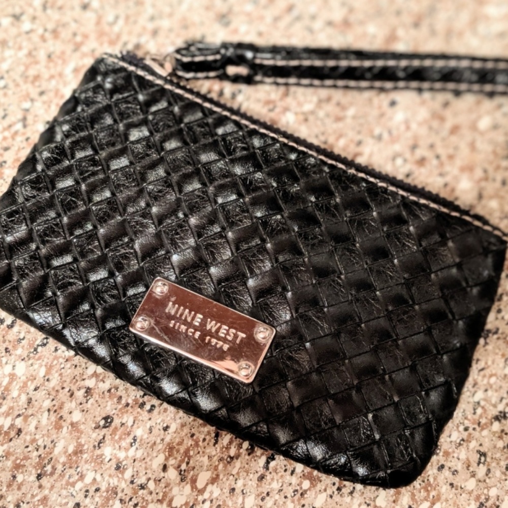 NINE WEST Woven Wristlet